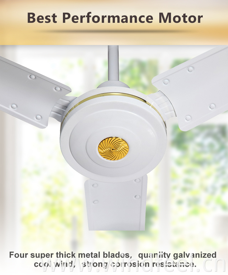 KDK hot selling white ceiling fan with copper motor